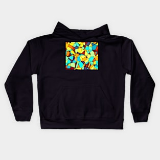 Colored Stained Glass Pattern Kids Hoodie